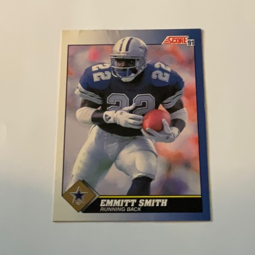 “Used” Score 1991 #15 Emmitt Smith Dallas Cowboys Football Card
